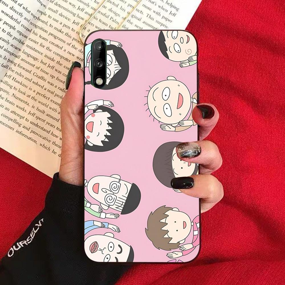 Cartoon Chibi Maruko Chan Phone Case For Huawei Honor 10 lite 9 20 7A 9X 30 50 60 70 pro plus Soft Silicone Cover