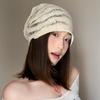 Spring and summer headgear breathable thin hot girls wear face small Internet celebrity pullover hat curling heap hat fashionable