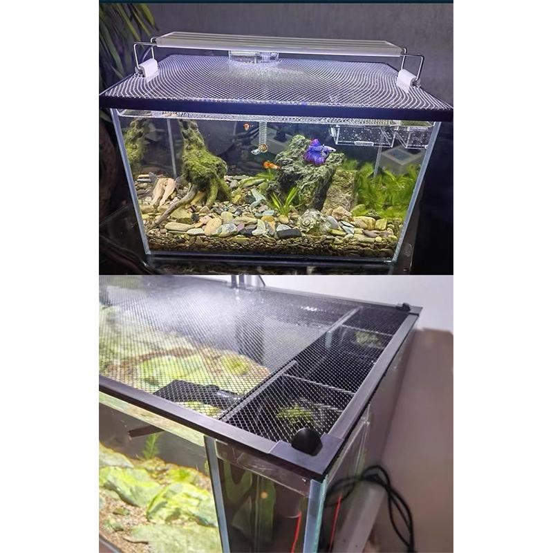 Rete di Protezione Anti-Salto per Acquario Magnetica Copertura Rete Fai-da-te Facile Installazione Copertura Rete per Acquario Rete per Acquario Tartarughe Acquario