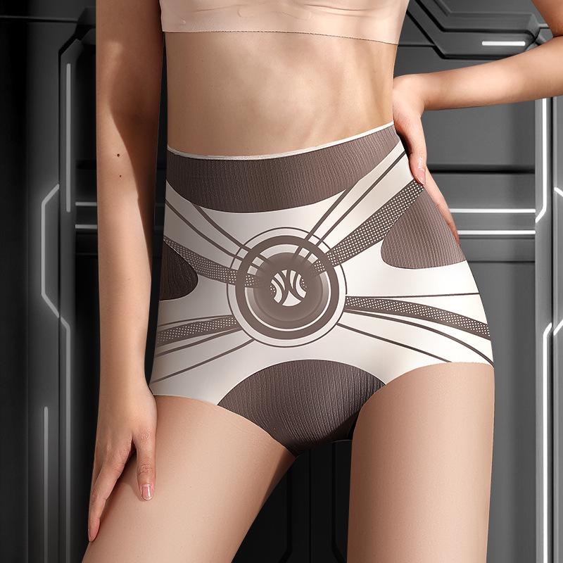 

7A Антибактеріальні штани з шовкового шовку шовковиці з ефектом молочної кислоти - формують живіт і стегна, мультяшну талію, захист від кліщів, сексуальний дизайн. XL (130-145 jin)