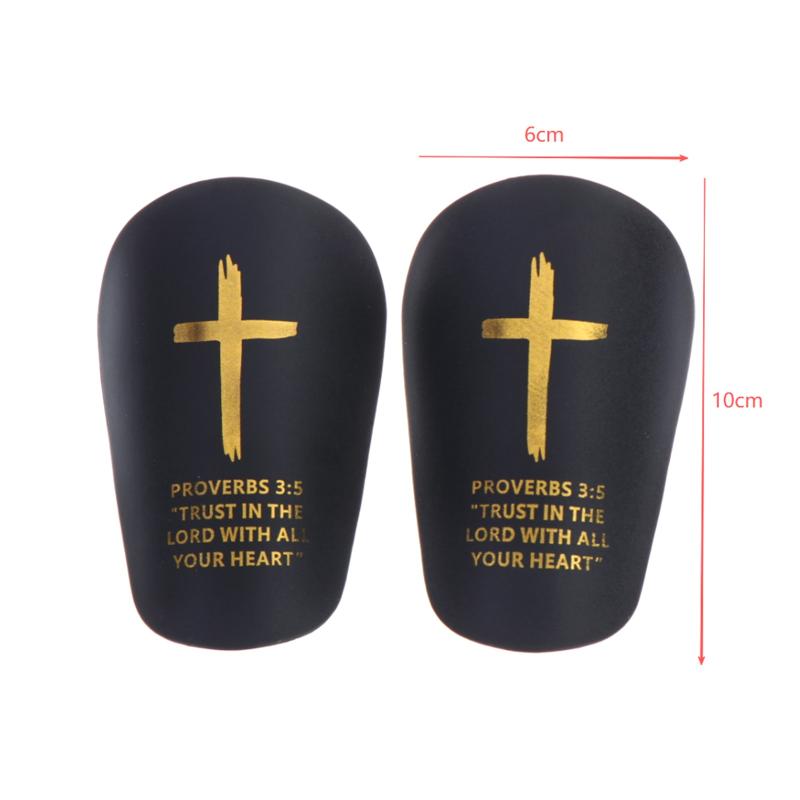 1Pair Christ Shin Guards With Bibleverse Soccer Football Protective Pads For Adults & Youth, Inspirational Sports Gear