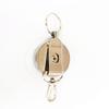 4cm All-Metal Steel Wire Anti-Theft Retractable Nylon Keyring