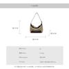Today's popular contrasting color canvas small bag women's new fashionable versatile messenger bag one shoulder underarm dumpling bag