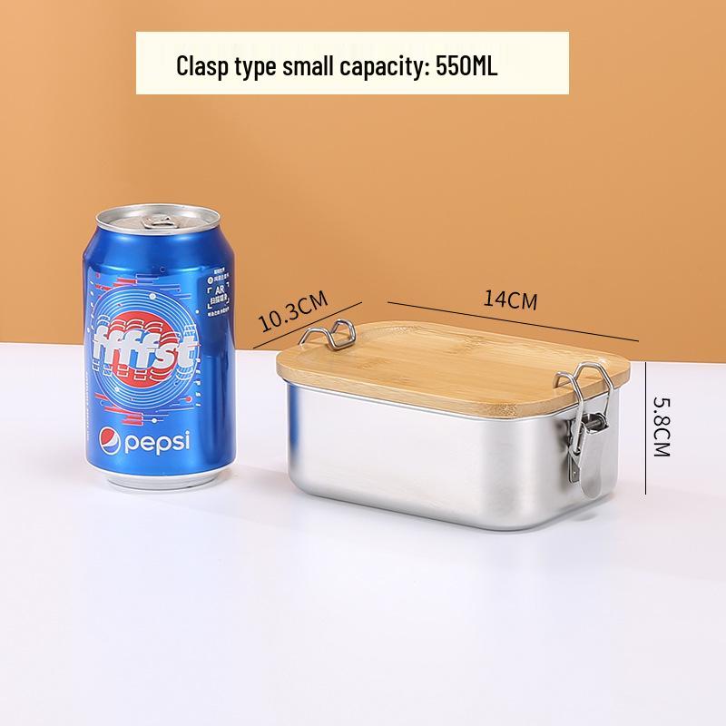 304 Stainless Steel Bento Lunch Box for Adults, Students, and Office Workers with Lid