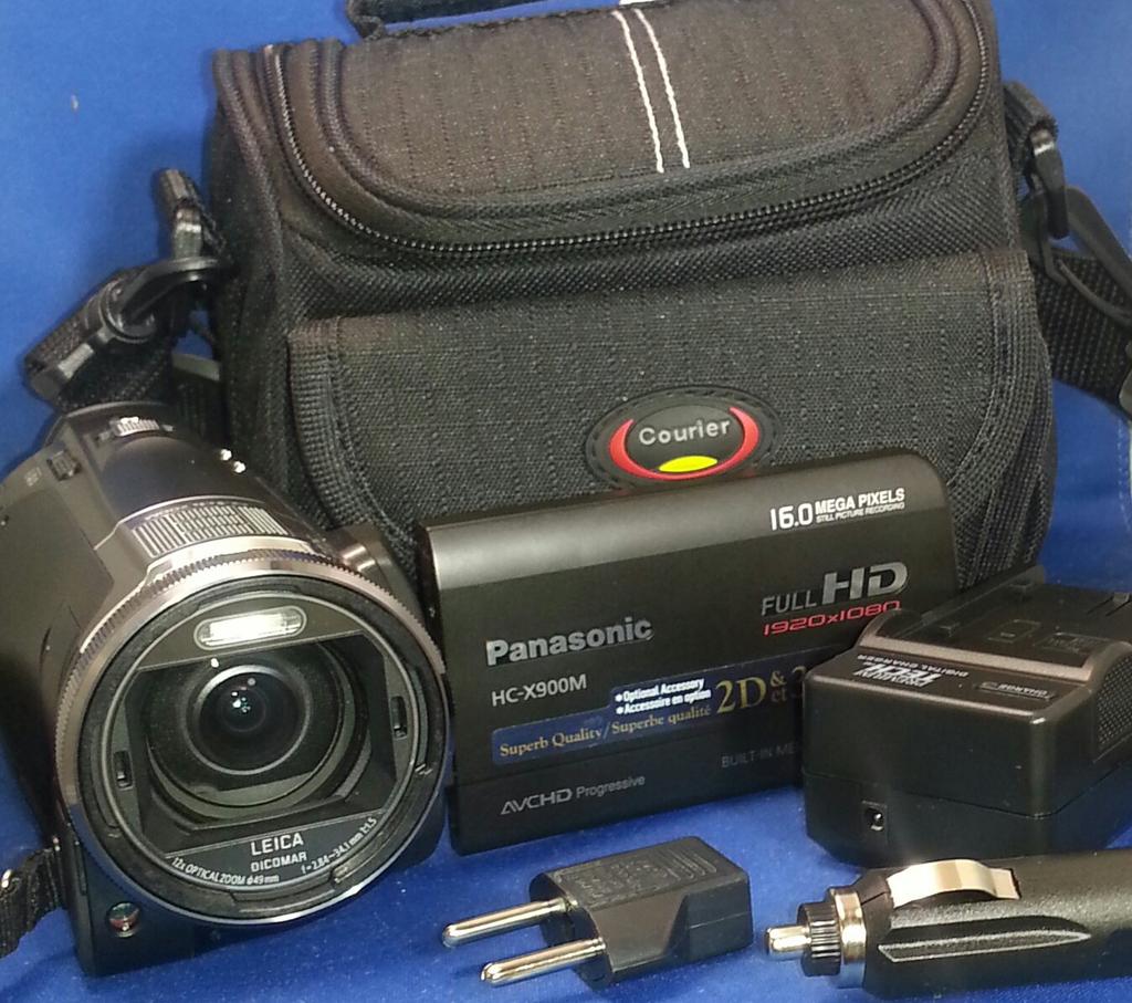 Panasonic Digital High Definition Video Camera X900 Memory 64GB 3MOS Black Built-in HC-X900M-K