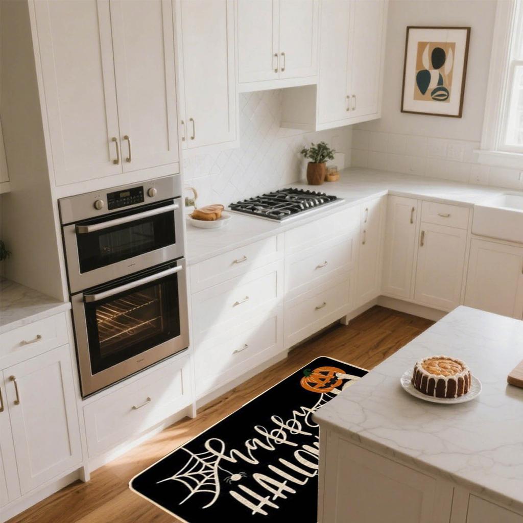 Kitchen Horror Decorative Mats Kitchen Rug Mats With  Festive Patterns.