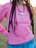 ASIF CALIE Back String Sweatshirt Pink