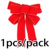 (1PCS/bag)Size 21.33x24.85CM Christmas Bow Venue Decoration Christmas Tree Matching Design New Year Celebration