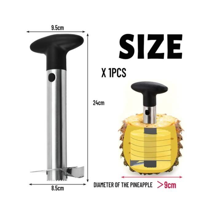 Ananas Kniv - RosyFate - Skär Ananas - Halkfritt Handtag - Snabb Skalning - Essentiell Design