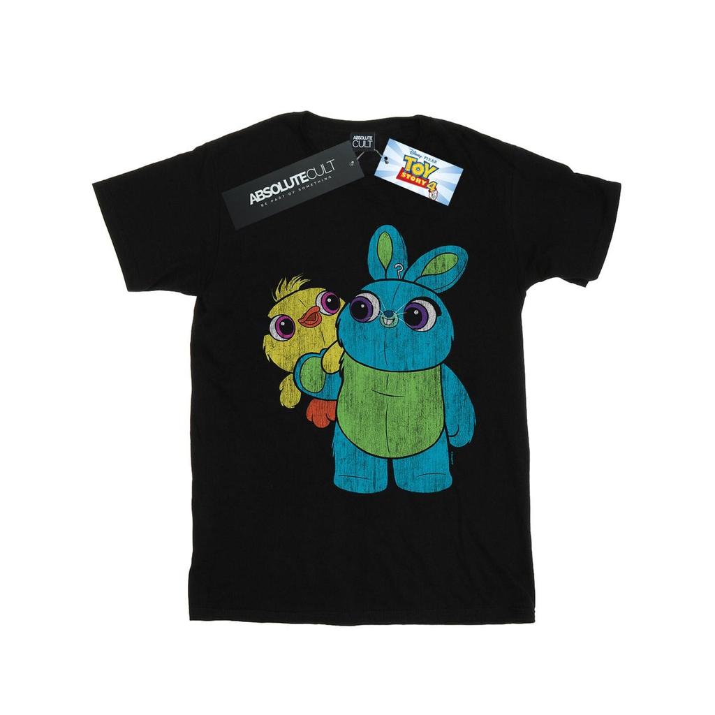 Disney Mens Toy Story 4 Ducky And Bunny Distressed Pose T-Shirt