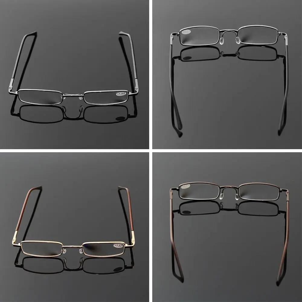 Business Metal Small Square Full Frame Reading Glasses Ultra Light Comfortable Artistic Retro Unisex Eyeglasses +1.0 To +4.0