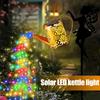 Solarbetriebene Lichterkette für Gießkannen im Vintage-Stil aus Metall, ideal für Garten und Terrasse, Weihnachtsdekoration, wasserdicht, zum Aufhängen, für Villa und Hof