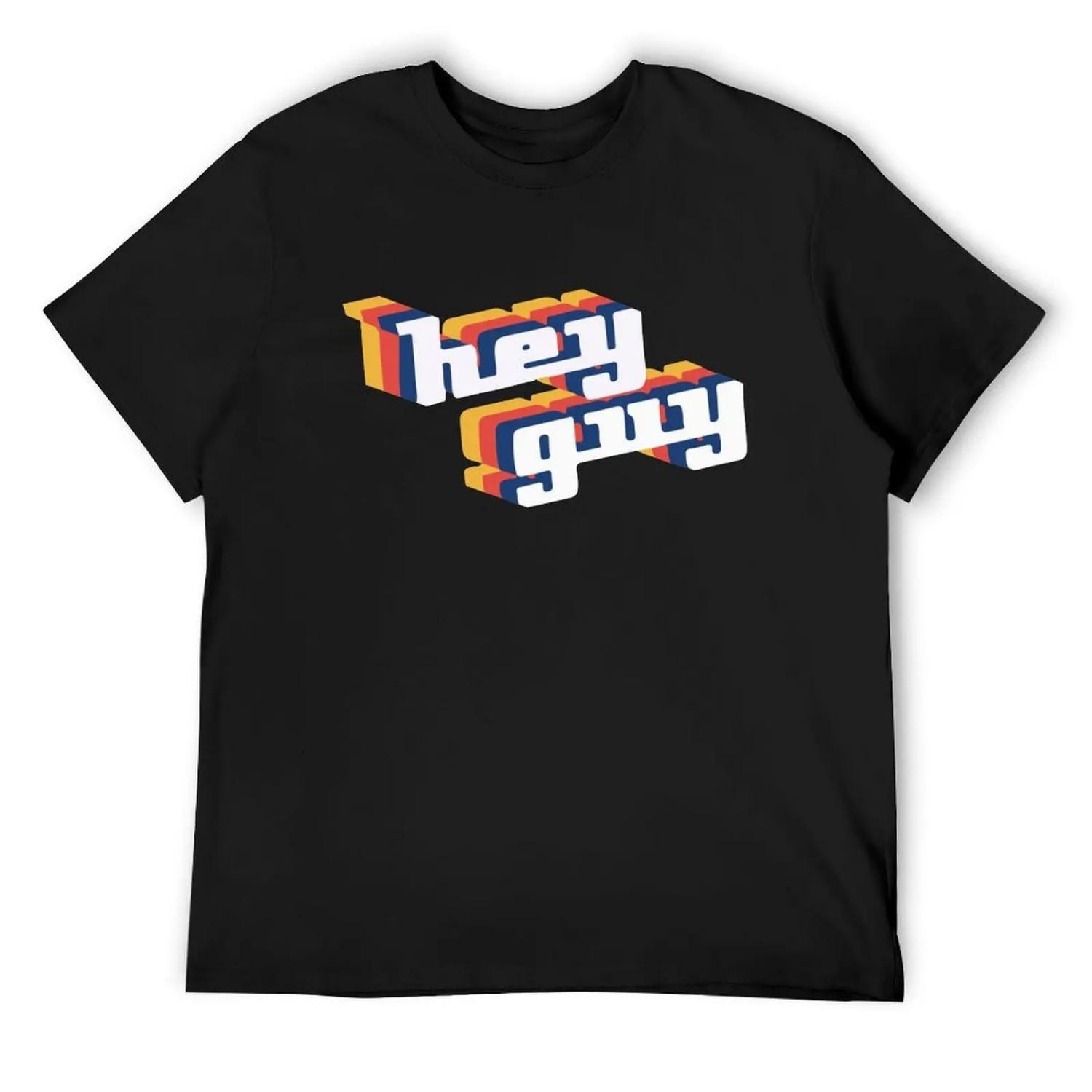 hey guy T-Shirt vintage t shirts summer tops mens fashion S