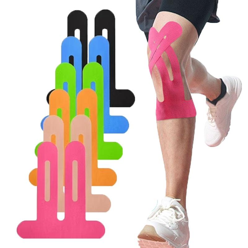 5Pcs Kinesiology Tape For Knees,Waterproof & Elastic,Breathable Knee Tape,Athletic Tape Provide Support & Stability For Running