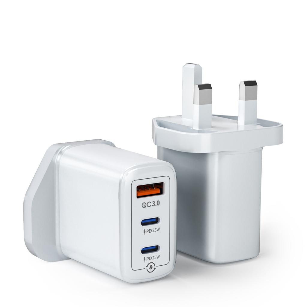 European-critical Multi-port 50W Gallium Nitride Fast Charging Is Suitable for European-critical Certified PD3.0 Charger Charging Head