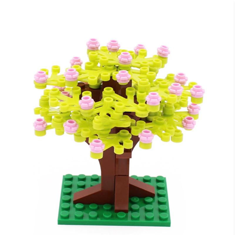 City Trees Building Blocks MOC Coconut Tree Blocks Jungle Garden DIY Toys for Children Gifts Compatible Classic Bricks Kids Toys