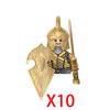 Military Building Blocks Solider Figures Movie Science Fiction Series Weapons Shield Knight Toys Gifts Medieval Mini Bricks MOC