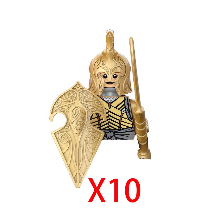 Military Building Blocks Solider Figures Movie Science Fiction Series Weapons Shield Knight Toys Gifts Medieval Mini Bricks MOC