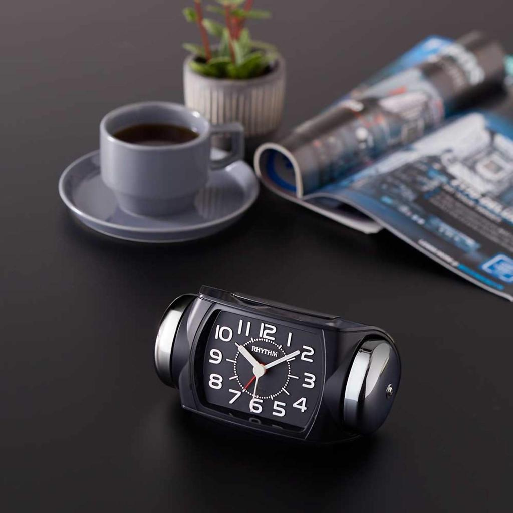 RHYTHM Alarm Loud Continuous Second 8RA647SR02 Clock, Bell, Alarm, Backlight, Hand,