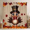 Rustikales Thanksgiving Truthahn Vorhang Glücklicher Herbst Alle Vorhänge Herbsternte Schlafzimmer Bauernhof Kürbis Fenster Verdunkelnd Polyester Ideal Für Schlafbereich