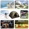 4 Person Double Layer Tents Waterproof UV Weather Resistant Family Outdoor Fishing Hunting Party Camping Tent Travel