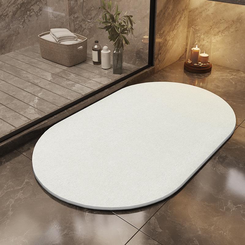 Kieselgur Fußmatte Harte Matte Kieselgur harte Platte Toilettenbodenmatte Badezimmer wasserabsorbierende rutschfeste Matte Schnelltrocknende Fußmatte