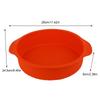 Stampo in Silicone 3D Rotondo da 11,42 pollici per Torta da Forno   Teglia da Forno per Torta(Rosso)