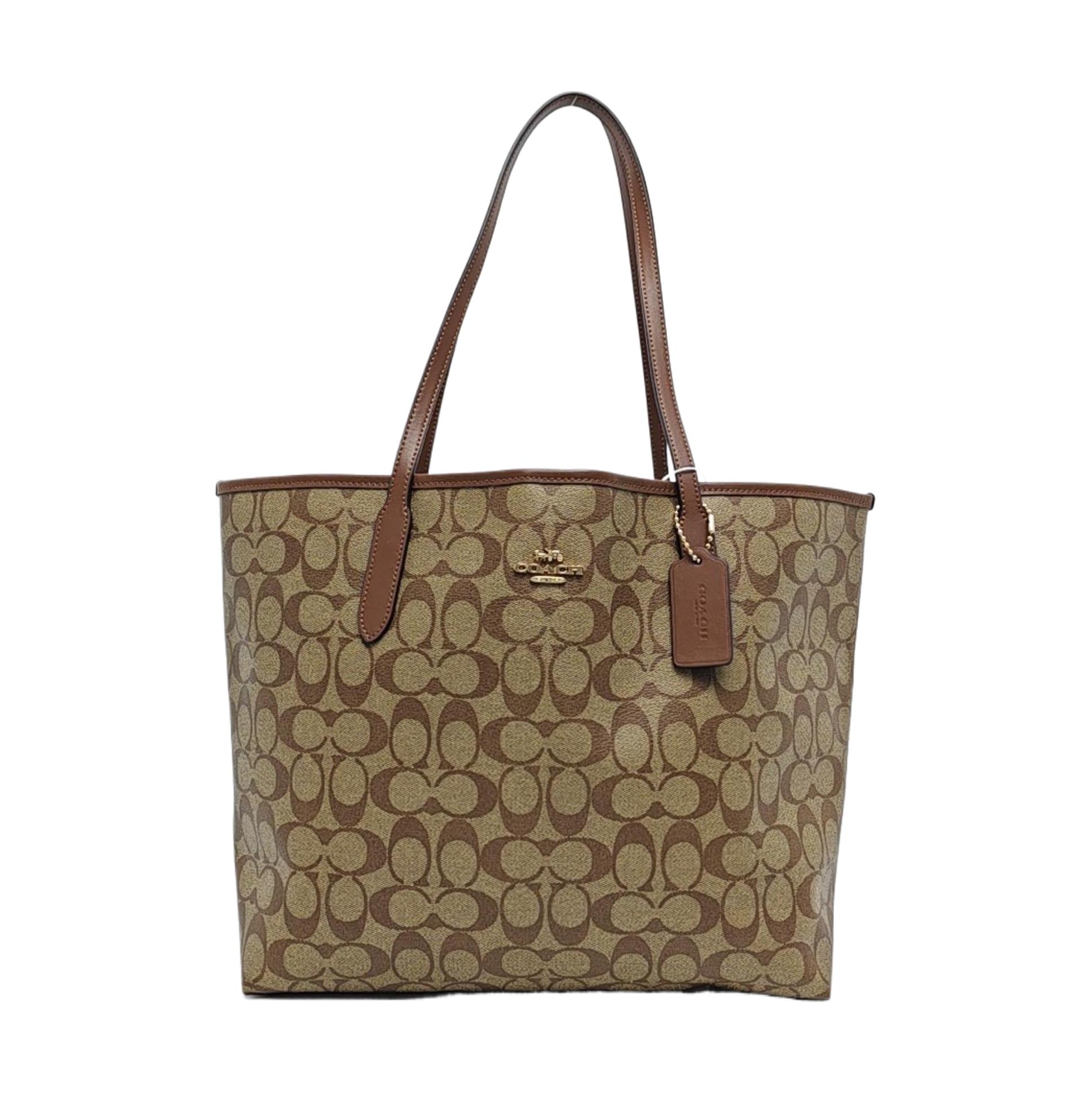 [Pre-Owned] City 33 Classic Monogram Large Capacity Tote Bag - Excellent #G1D7EO ONE SIZE