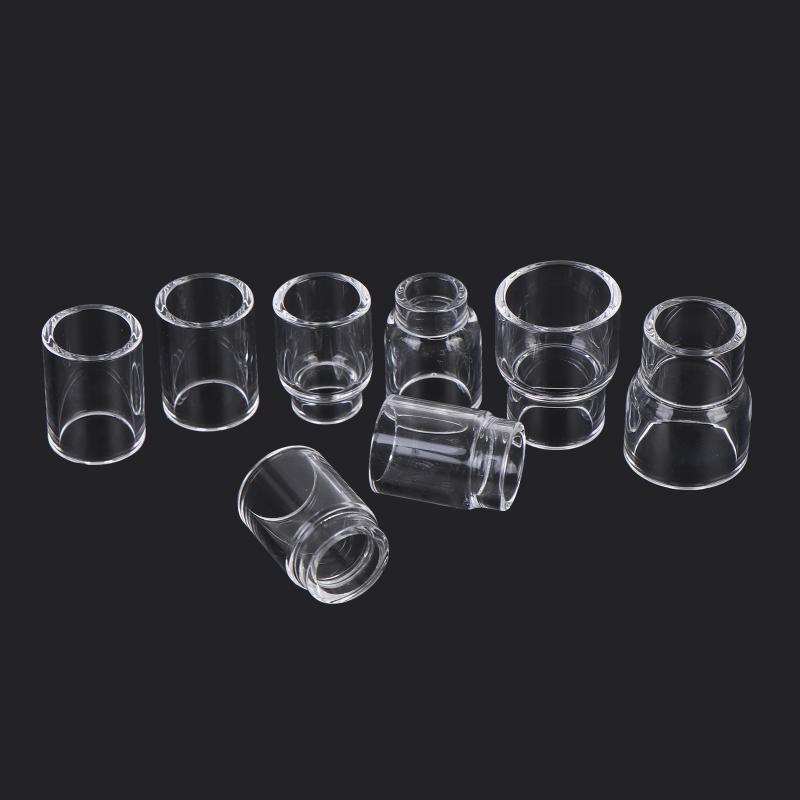 2Pcs TIG Welding Torch Stubby Gas Lens #4-12 Glass Set Professional Welding Tool Parts for WP17 WP18