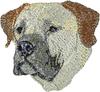 Boerboel, Sydafrikansk Mastiff - hundformad patch, broderad patch, unik dekoration för Art-Dog ryggsäck