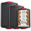 High-Temperature Non-Stick Carbon Steel Baking Tray with Handle for Cookies and Cakes