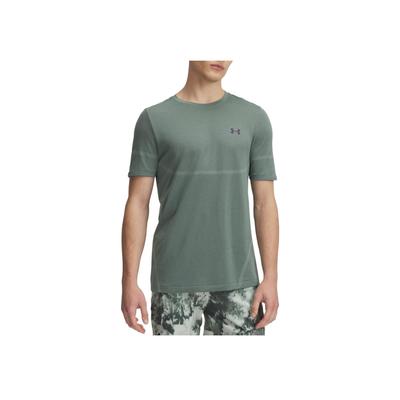 Vanish Elite Cómoda Suave Agradable a la Piel Moda Camiseta de Manga Corta Hombre Tops Verde Silicona 1376781-348