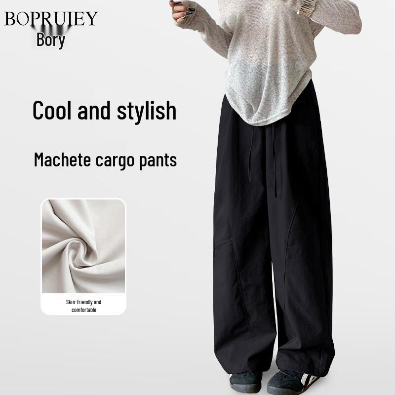 Boru 2025 Autumn Wide-Leg Cargo Pants