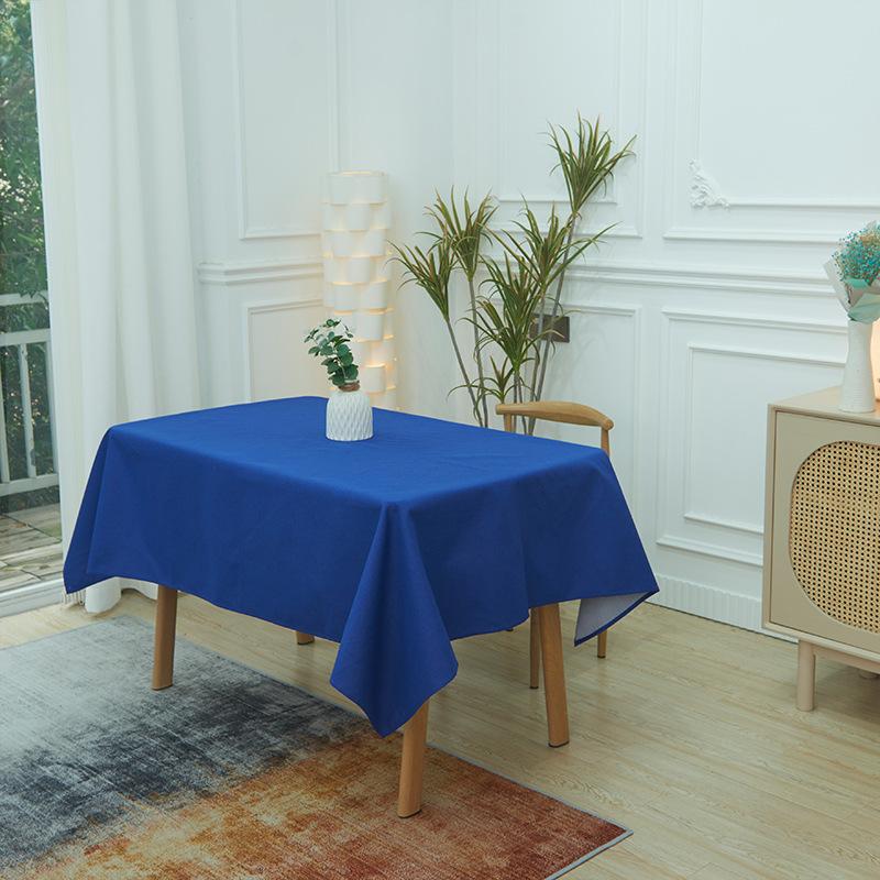 Nordic Minimalist Solid Color Tablecloth Water-resistant and Oil Resistant Restaurant Tablecloth Available in Multiple Colors