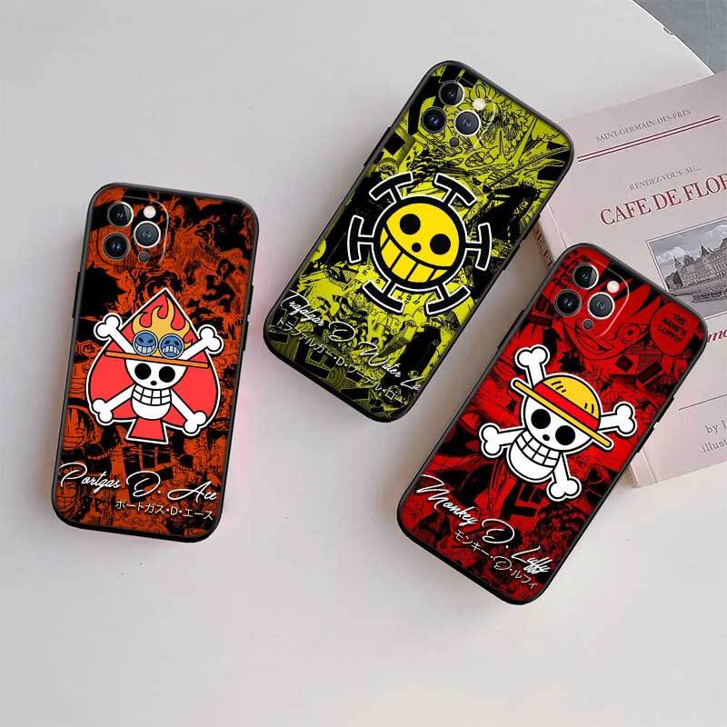 One Piece LOGO Phone Case for Samsung S20 S21 S21S S22 S23 S24 FE Ultra Plus Lite F06 F16 M06 M16 M56 A07 A17 A36 A37 A55 A57