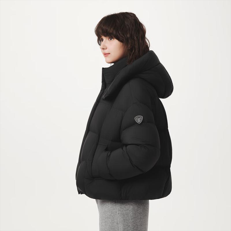 Tanboer Women's TB5530330Z Detachable Hood Short Down Jacket