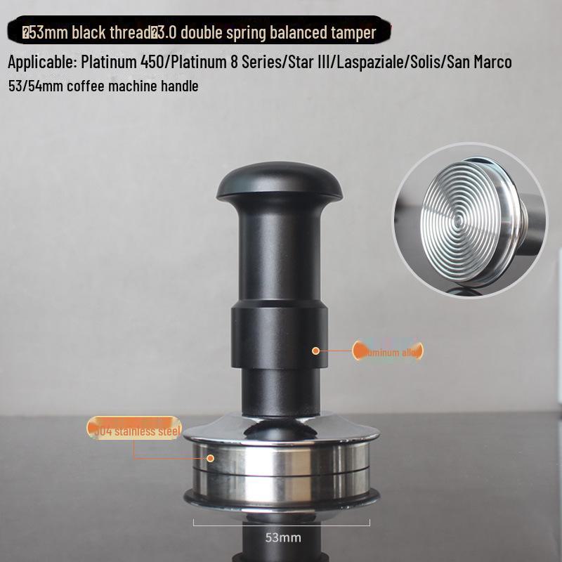 3.0 Double Spring Espresso Tamper with Free Adjustment, Constant Force, Balance - 51/53/58mm
