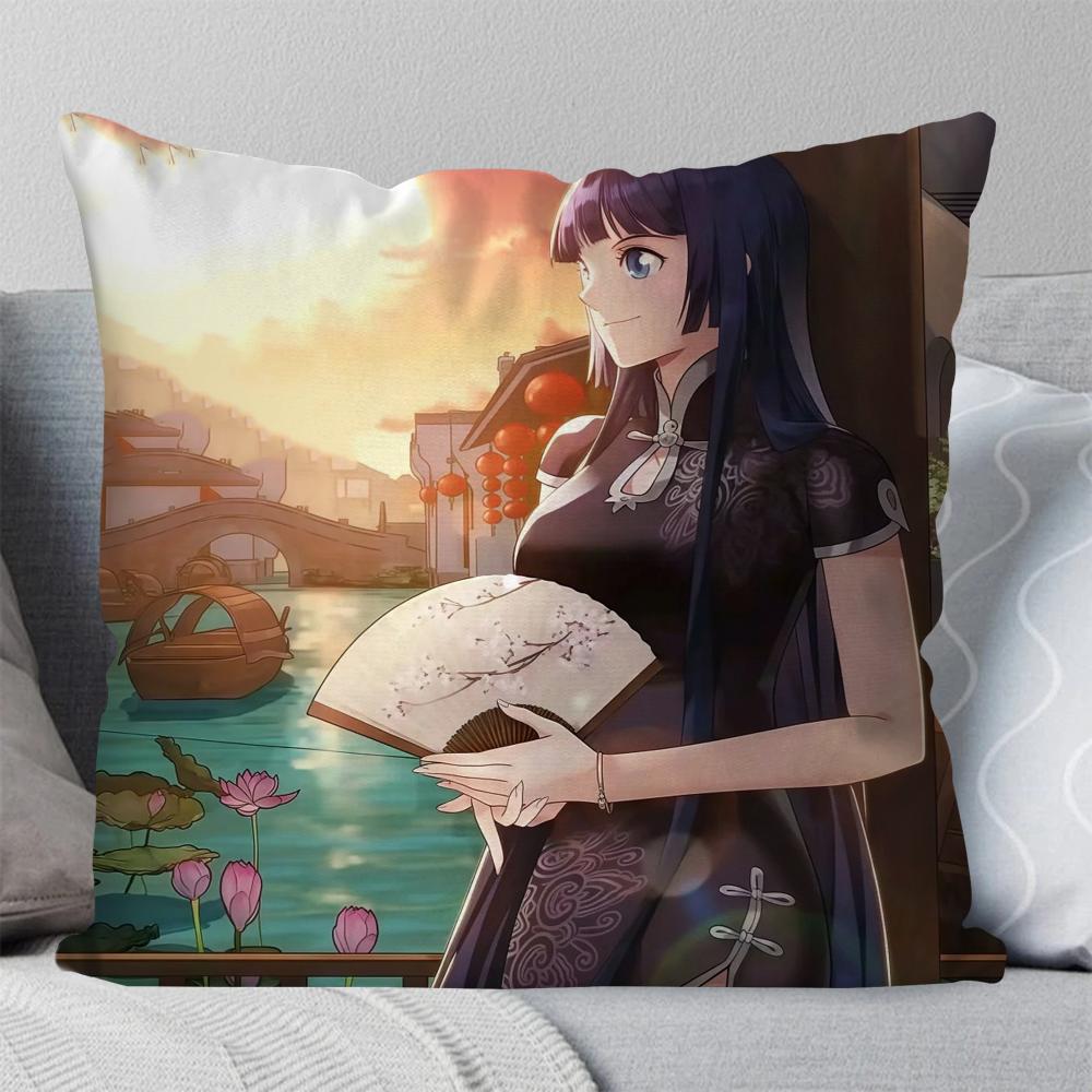 1PC Xiao Xun Er Animation Fights Through The Heavens Pillow Case Square Pillow Bedroom SofaCar Living Room Home Decoration 40X40