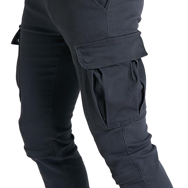 Multi-bag Leggings, Motorcycle Riding Pants for Men, Recreational Motorcycle Jeans, Anti-drop Pants