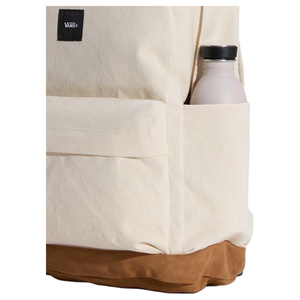 Vans Old Skool Zipper Closure Cotton Backpack Unisex backpack Beige VN000HRJ7VJ