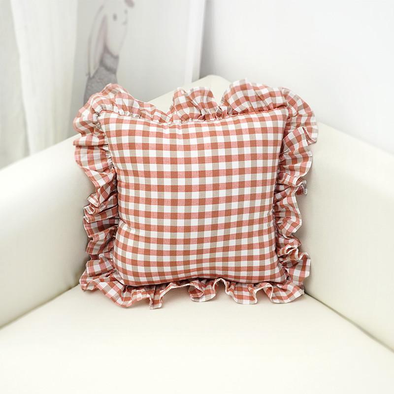 Bow Pillow Striped Cotton Girl Heart Floating Window Simple Decoration Home
