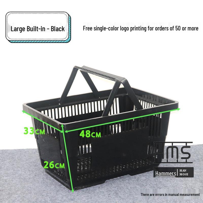 Thickened Handheld Plastic Shopping Basket - Suitable for Snacks, Household Vegetables, and Convenience Stores