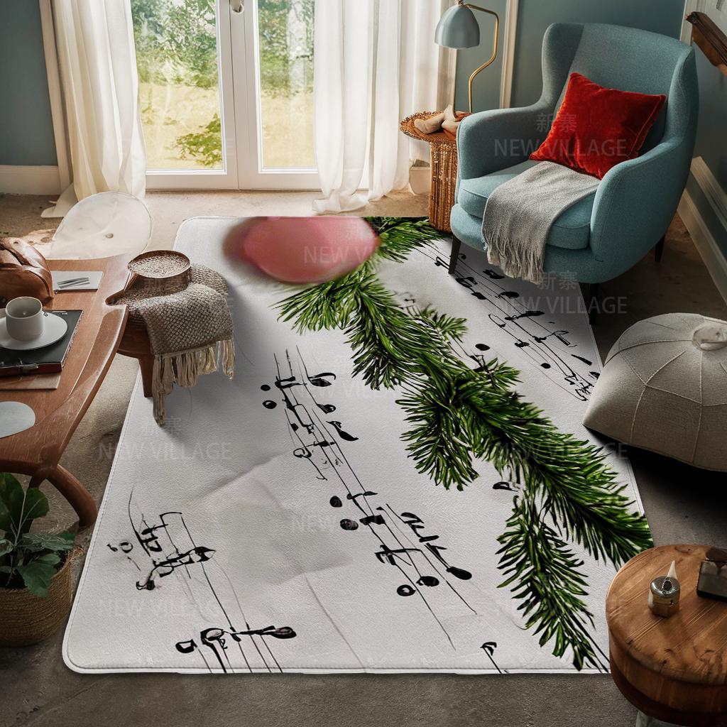 House Entrance Carpet Home Door Mat Living Room Bath Foot Bathroom Non-slip Water Absorption Rugs Bath Merry Christmas Winter