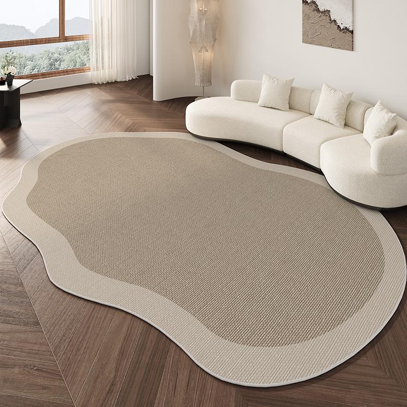 Wabi-sabi Style Living Room Decoration Carpet Home Washable Plush Shaped Rug Minimalist Rugs for Bedroom Fluffy Soft Bedside Mat