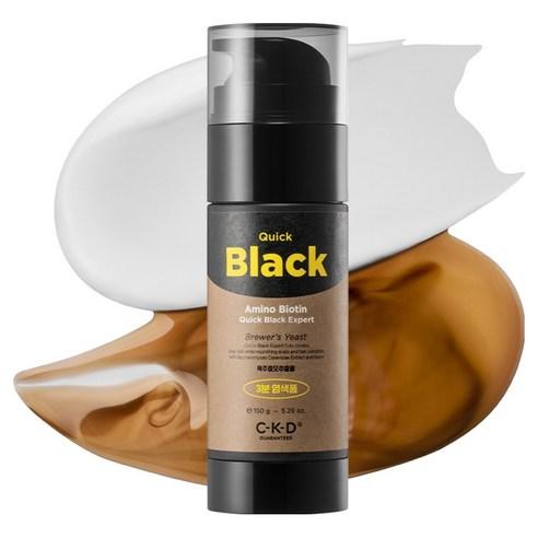 CKD Amino Biotin Quick Black Expert Hair Color Shampoo Gray Coverage & Nourishing Care 150g