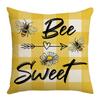 Bee Day Pillow Cartoon Spring and Summer Sofa Pillow Living Room Decoration Sunflower New Printed Pillow Cover
