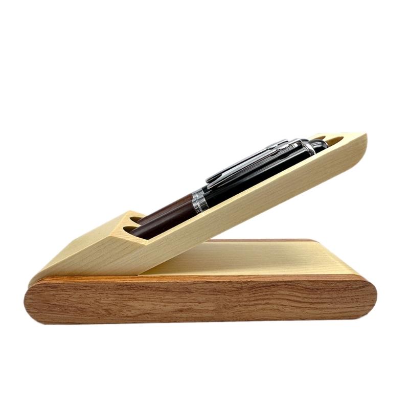 Custodia in Legno per Esposizione Penne Singola/Doppia Conservazione Penne Collezionista Penne Stilografiche