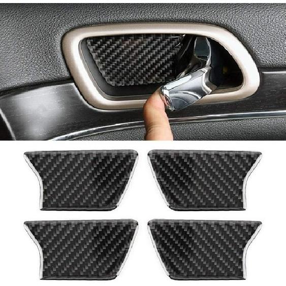 

Inner Door Handle Bowl Decor Sticker for Jeep Grand Cherokee 2011+ Carbon Fiber