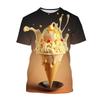 3D Print Ice Cream Mens Funny T Shirt  Women Kids Fashion Ice T-shirt Men's Short Sleeve Tee Tops Casual Harajuku Cheap Stuff