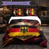 Belgium Football Pattern 3 Pieces Bedding Set Soft Microfiber Duvet Cover with Pillow Cases for Bedroom